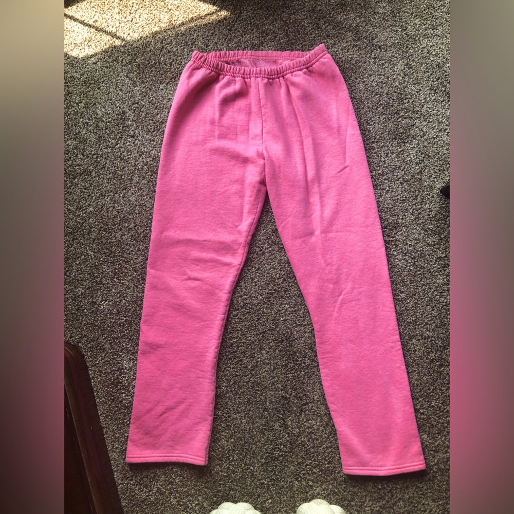 Pink flare sweatpants